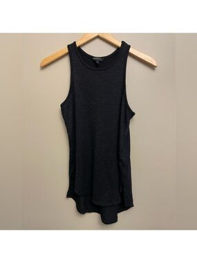 Banana Republic High Low Hem Tank Black XS